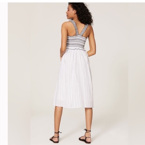 Cute Pinko black and white striped midi dress great condition - Picture 2 of 6